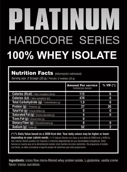 100% Whey Isolate 5 Libras | Platinum