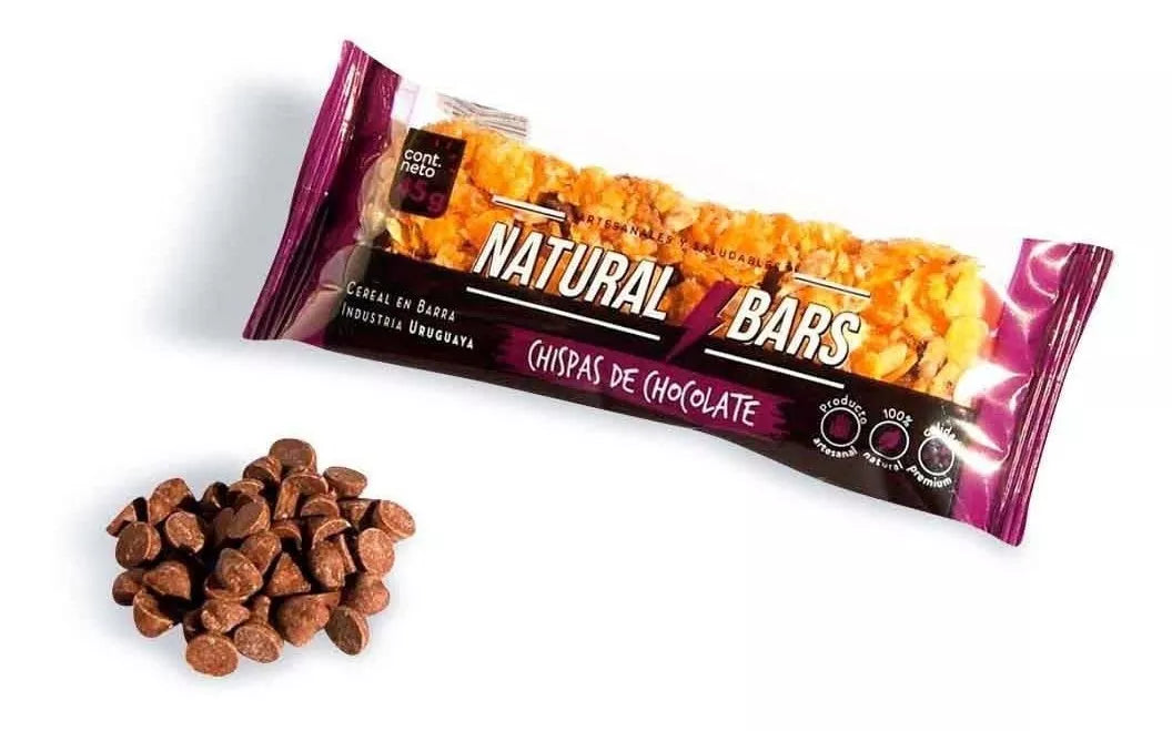 Barritas de Chispas de Chocolate - Caja x16 | Natural Bars