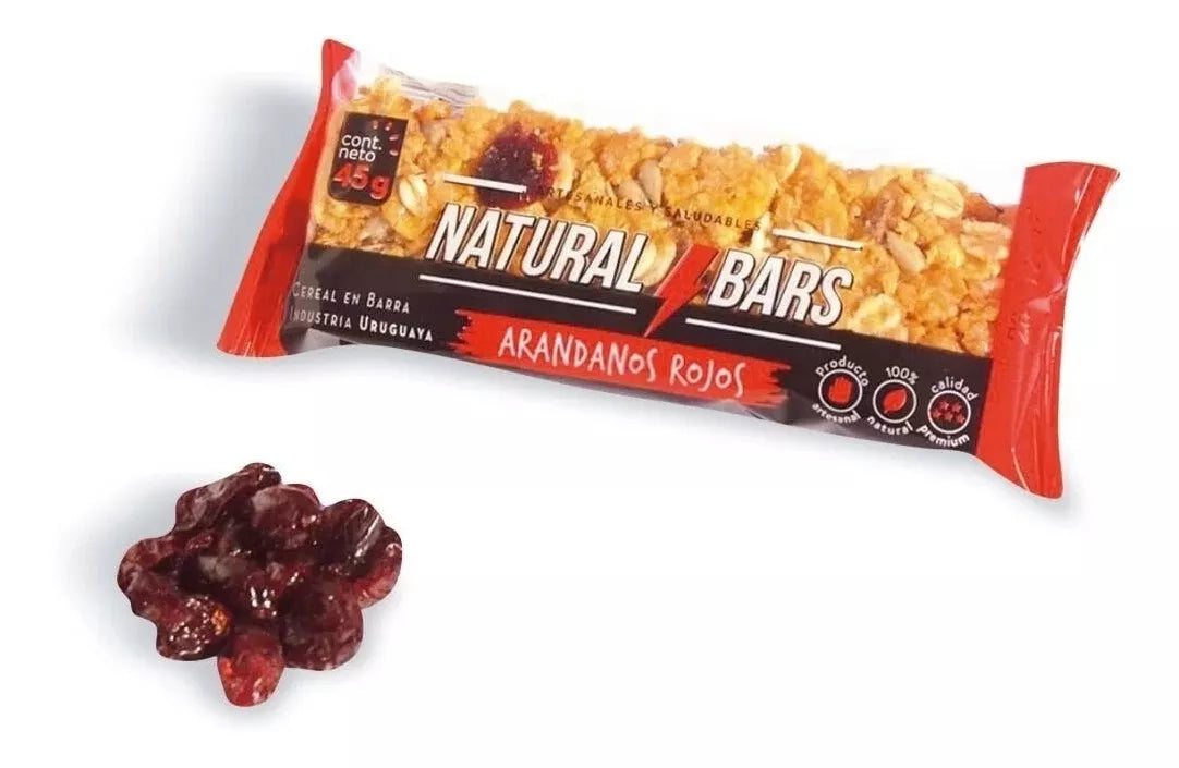 Barrita de Arándanos Rojos - Caja x16 | Natural Bars