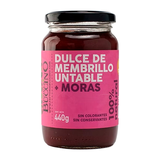 Dulce de Membrillo Untable con Moras 100% Natural 440 Gramos | Fattoria Buccino