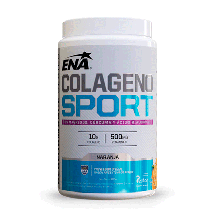 Colágeno ENA Sport 407 Grs + Vitamina C, Magnesio, Cúrcuma y Ácido Hialurónico
