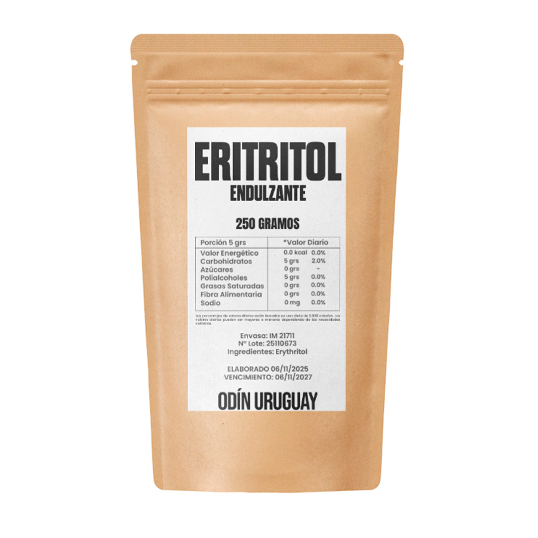 Eritritol Endulzante Edulcorante 250 Gramos | Odín Uruguay
