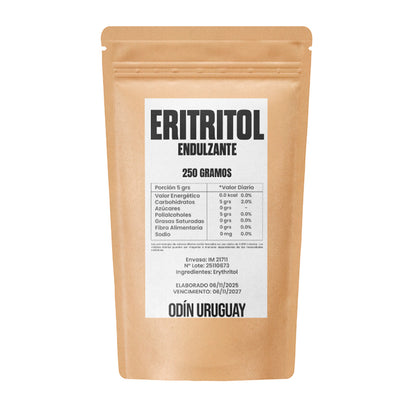 Eritritol Endulzante Edulcorante 250 Gramos | Odín Uruguay