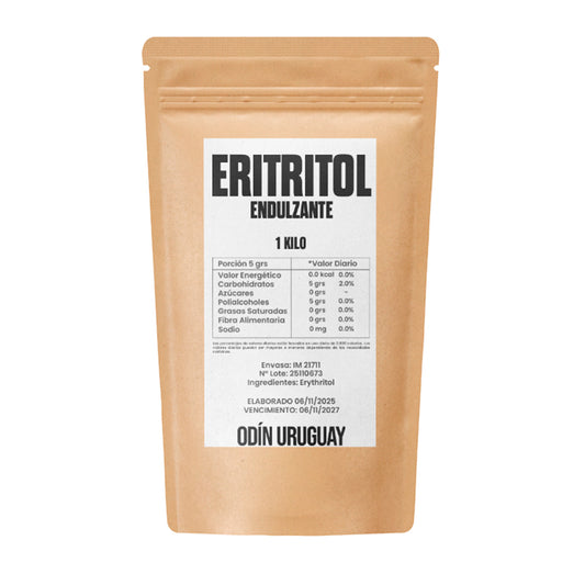 Eritritol Endulzante Edulcorante 1 Kilo | Odín Uruguay