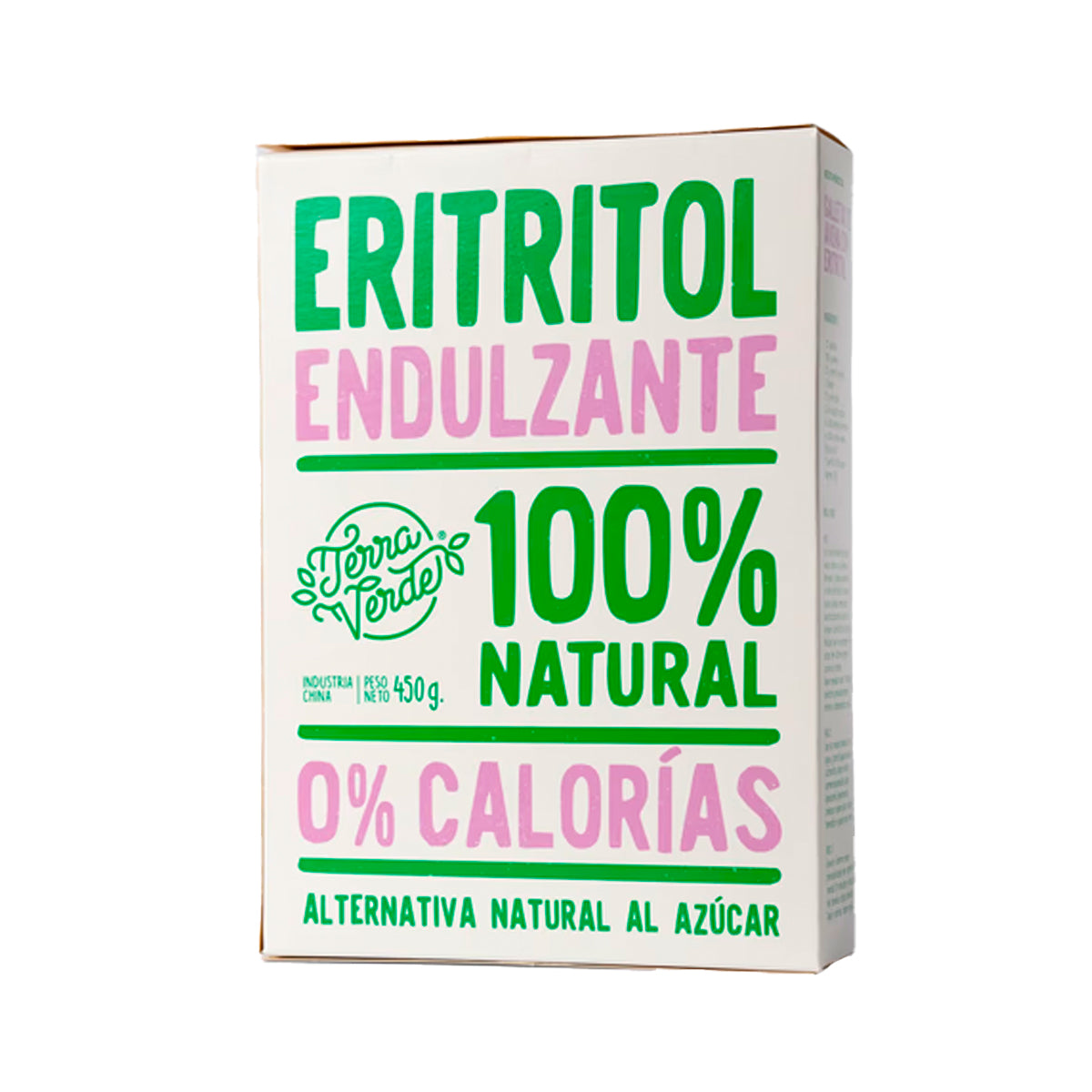 Eritritol Endulzante 100% Natural 0 Calorías 450 Gramos | Terra Verde