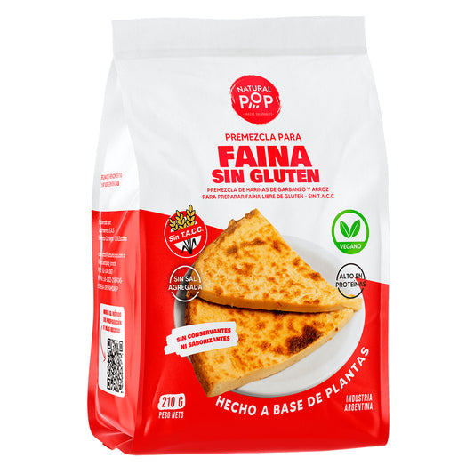 Premezcla para Fainá Vegano Sin Gluten 200 Gramos | Natural Pop