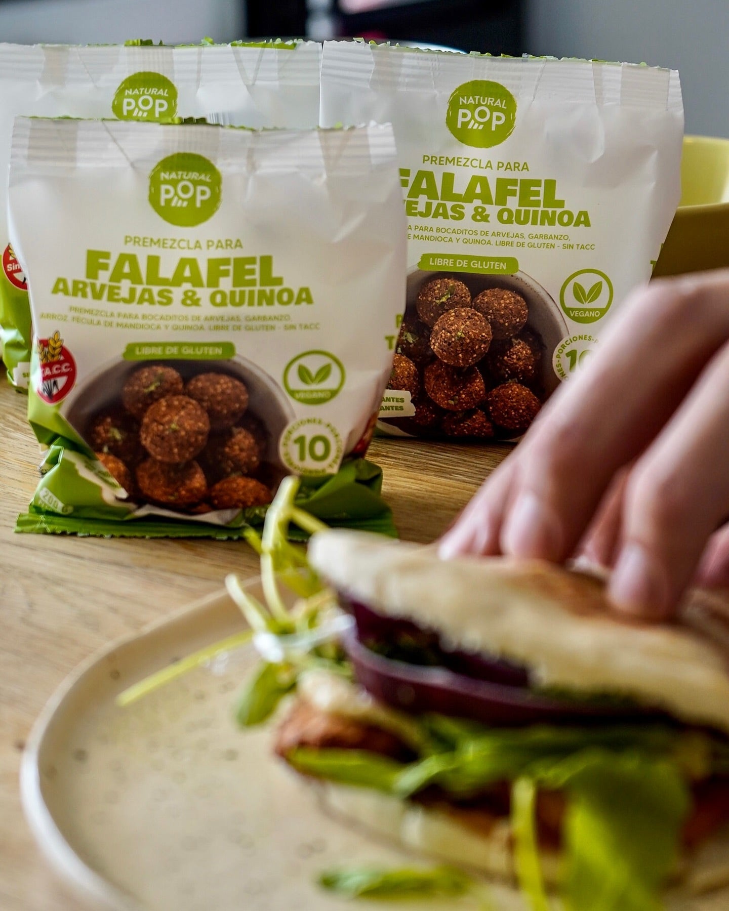 Premezcla para Falafel de Arvejas y Quinoa 10 Porciones | Natural Pop