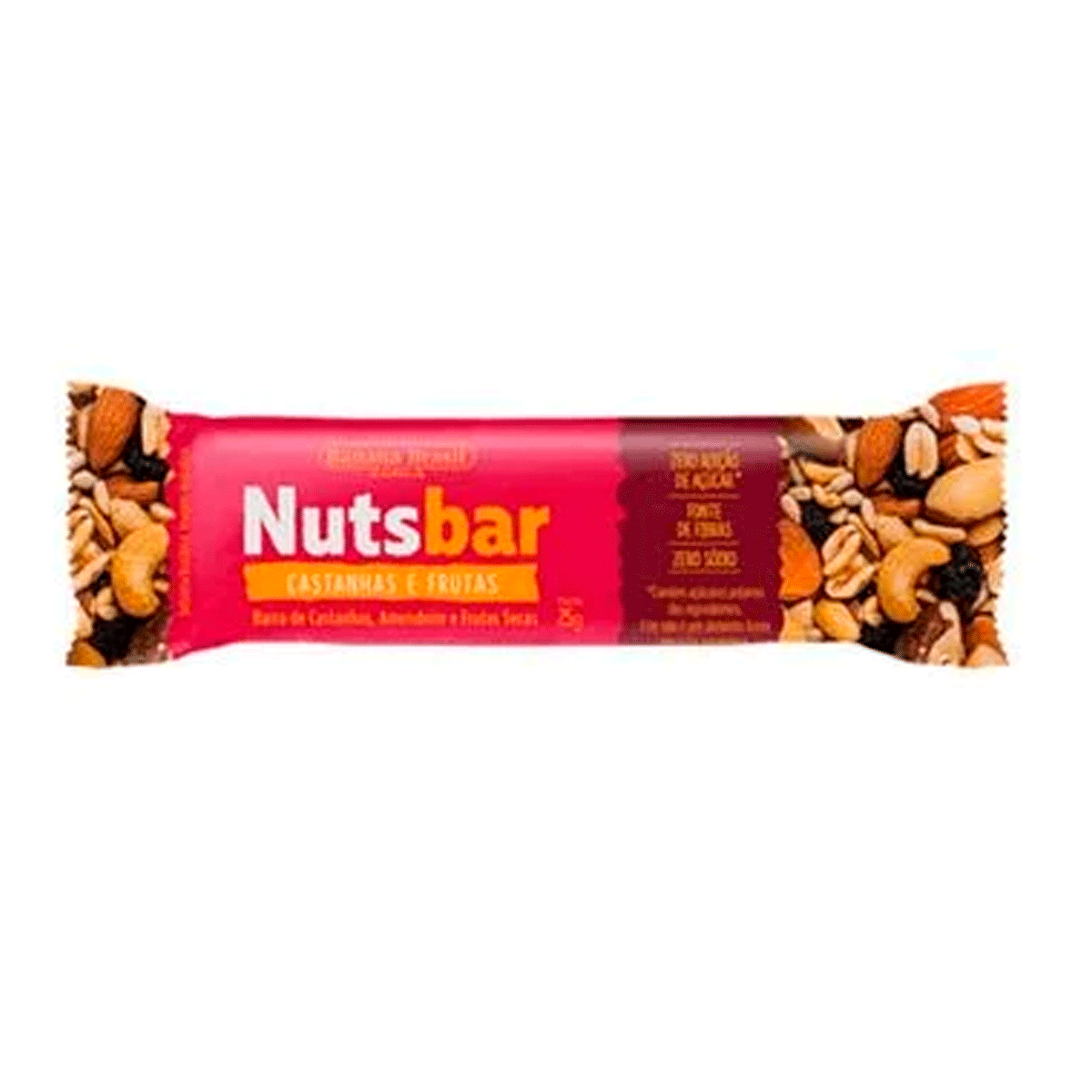 Barritas Nuts Bar Frutas y Castañas - Caja x12 | Banana Brasil