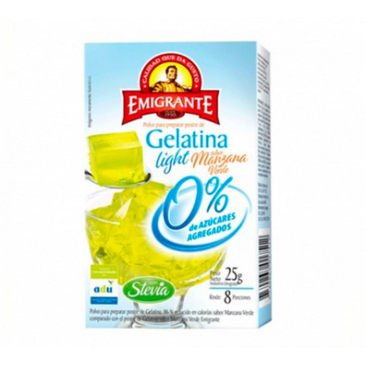 Gelatina Light Sabor Manzana Verde 0% Azúcares | Emigrante