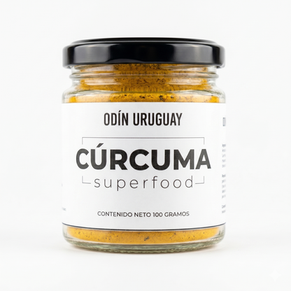 Cúrcuma en Polvo 100 Gramos | Odín Uruguay