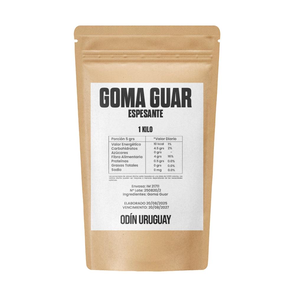 Goma Guar Espesante Emulsionante -1 Kilo | Odín Uruguay