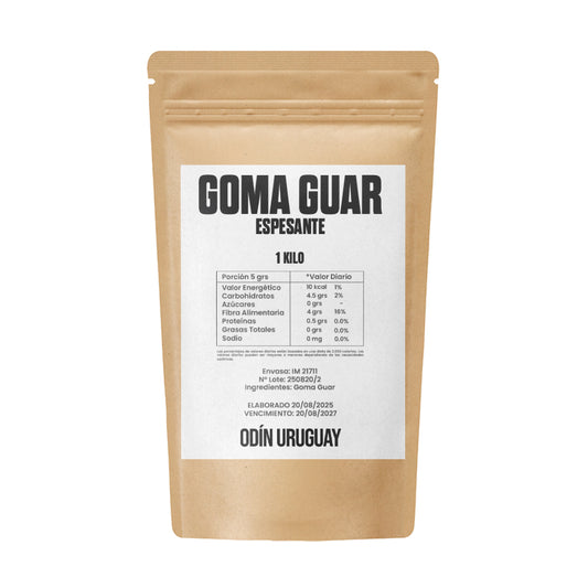 Goma Guar Espesante Emulsionante -1 Kilo | Odín Uruguay
