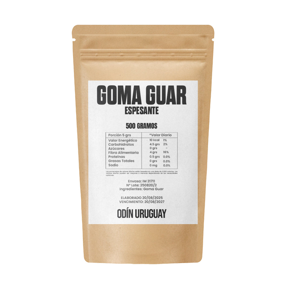 Goma Guar Espesante Emulsionante - 500 grs | Odín Uruguay