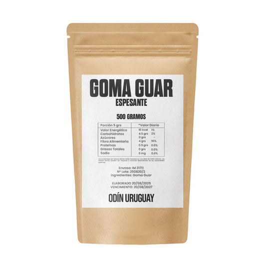 Goma Guar Espesante Emulsionante - 500 grs | Odín Uruguay