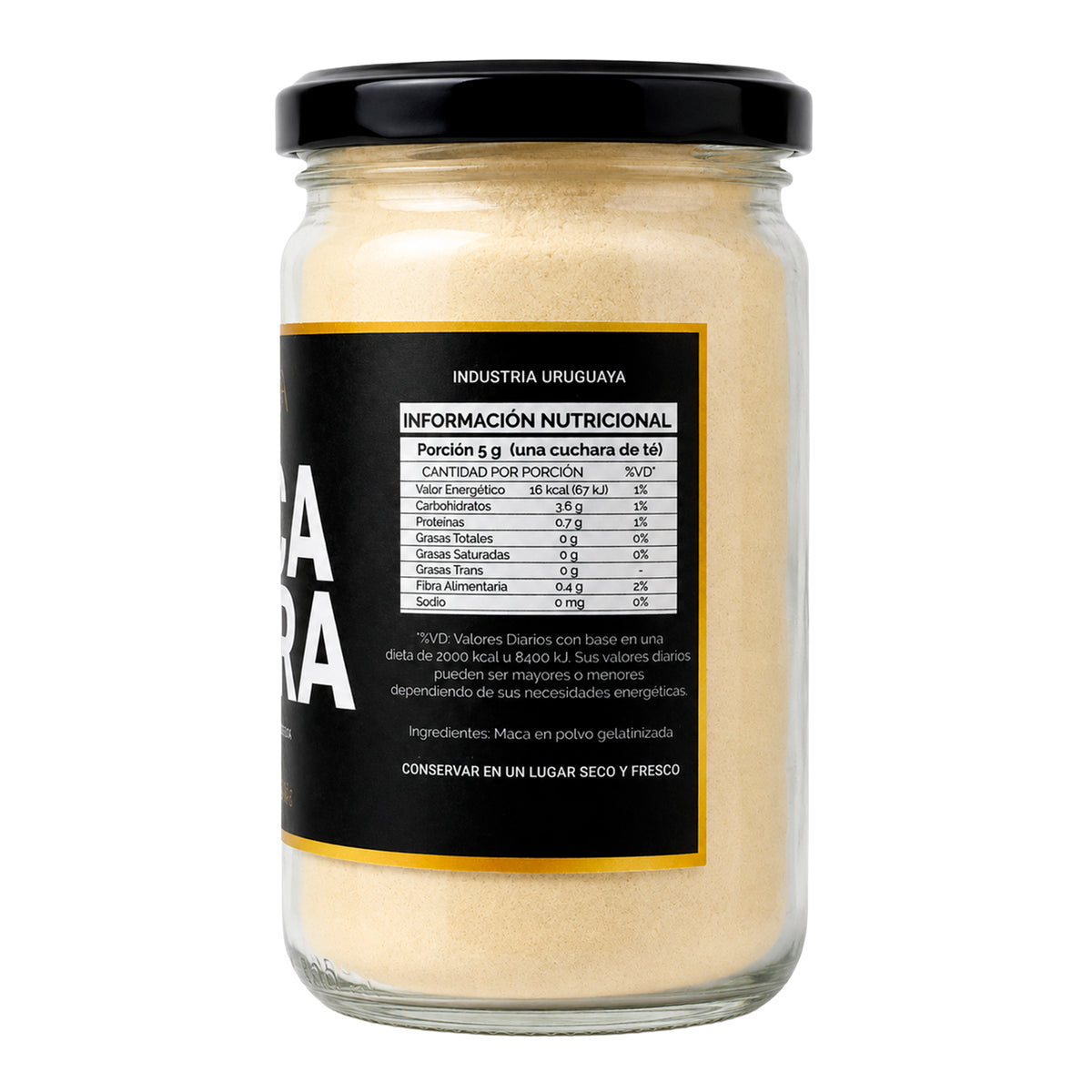 Maca Negra Peruana Orgánica Gelatinizada Micropulverizada - 200 Gramos | Nutrivita