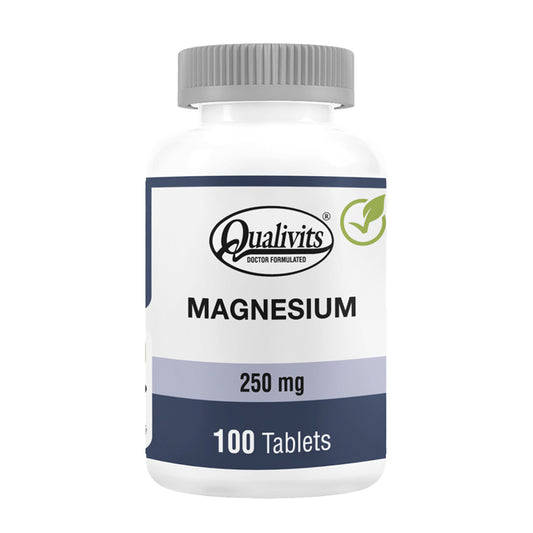 Magnesio 250 mg x100 Tabletas | Qualivits