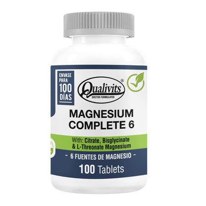 Magnesium Complete 6 - 100 Tabletas | Qualivits