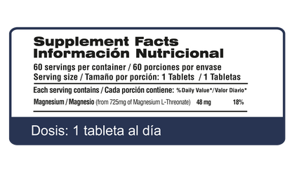 Treonato de Magnesio - 60 Tabletas | Qualivits