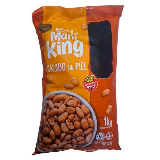 Maní Salado Frito Sin Piel 1 Kg Sin Gluten | Maní King