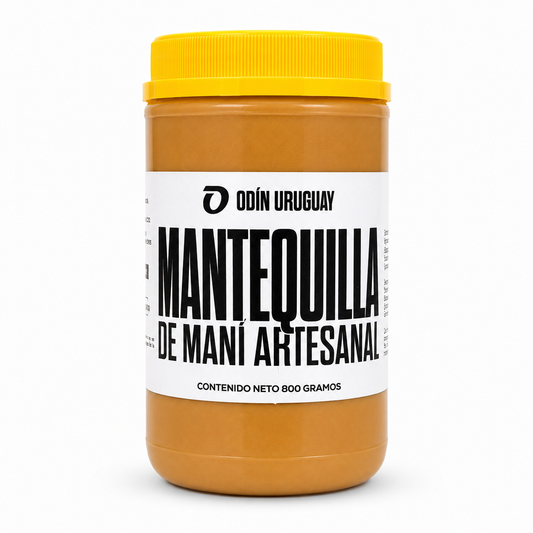 Mantequilla de Maní Artesanal 800 Gramos 100% Natural | Odín Uruguay