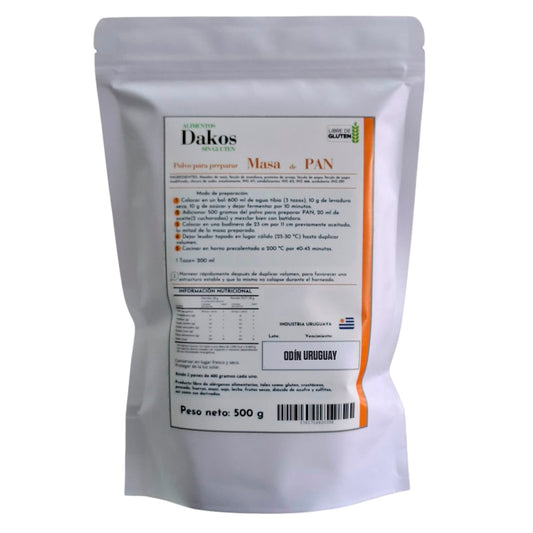 Premezcla Para Pan Sin Gluten - 500 Gramos | Dakos