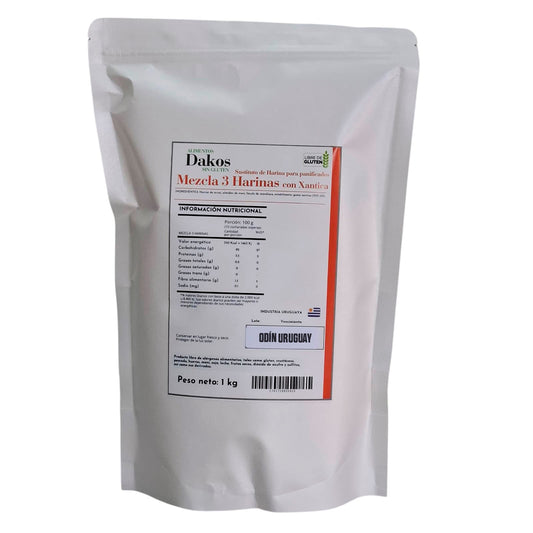 Premezcla 3 Harinas Sin Gluten - 1 Kilo | Dakos