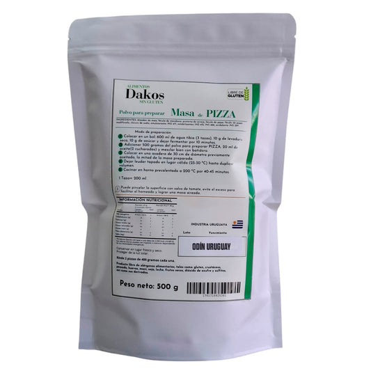 Premezcla Para Pizza Sin Gluten - 500 Gramos | Dakos