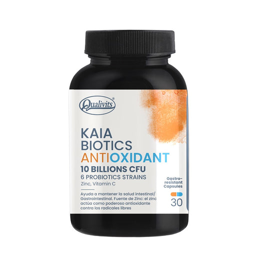 Kaia Probiótico Antioxidante + Vitamina C + Zinc 30 Cápsulas | Qualivits
