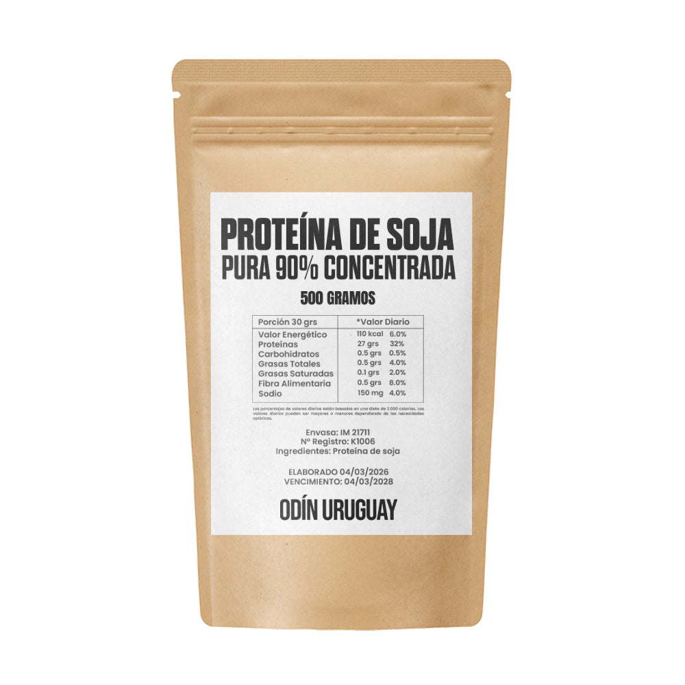 Proteína Vegana de Soja - 500 Gramos | Odín Uruguay