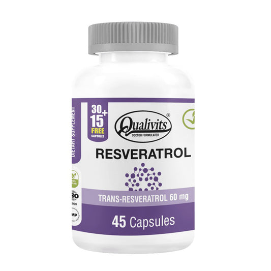 Resveratrol Antioxidante x 45 Cápsulas | Qualivits