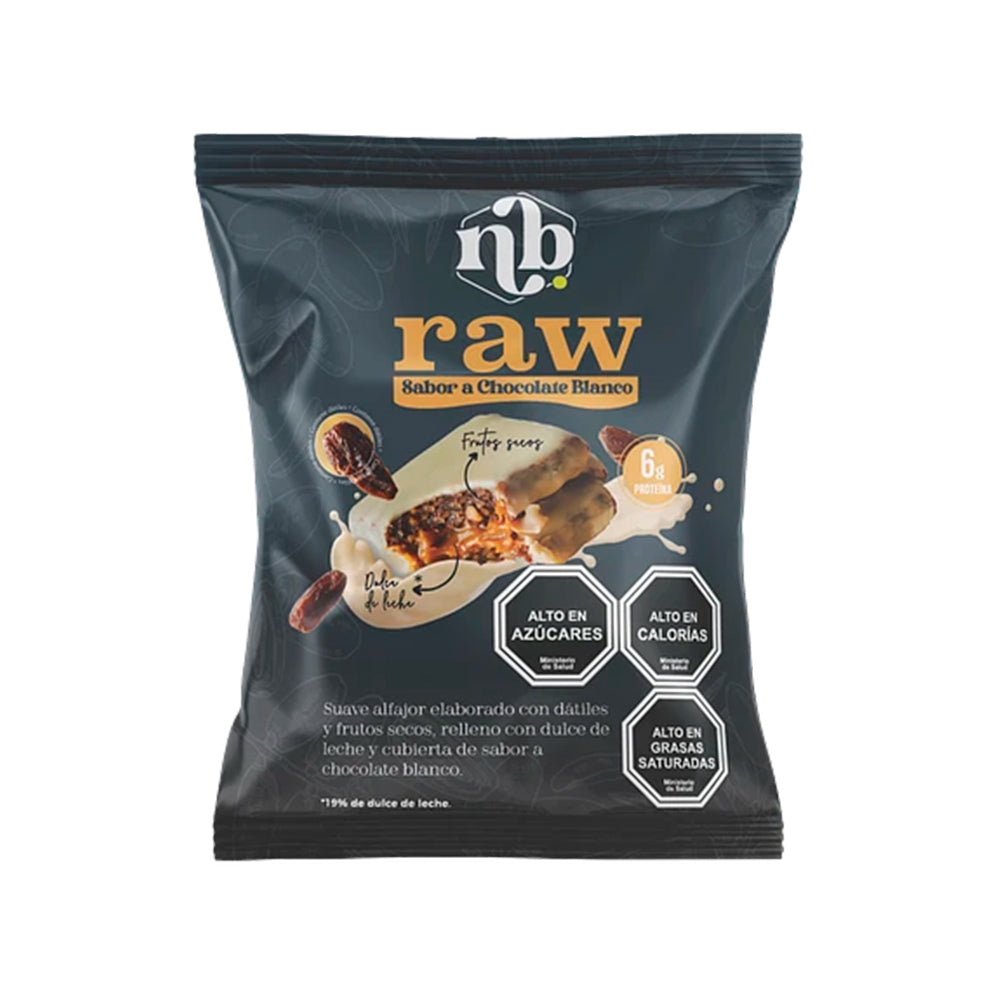 Alfajor Raw Alfabrownie de Chocolate Blanco x 1 Unidad | Natural Bars