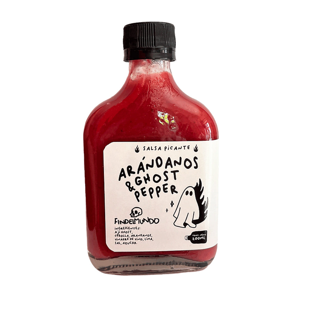 Salsa Picante Arándanos & Ghost Pepper 200 ml | Fin Del Mundo