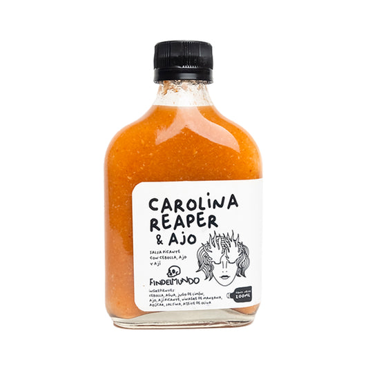 Salsa Picante Carolina Reaper y Ajo 200 ml | Fin Del Mundo