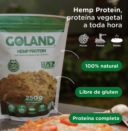 Proteína Vegana de Semillas de Cáñamo 250 grs | Goland