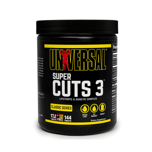 Super Cuts 3 - 144 Tabletas | Universal Nutrition