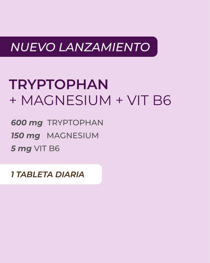 Triptófano + Magnesio + Vitamina B6 x 60 Tabletas | Qualivits