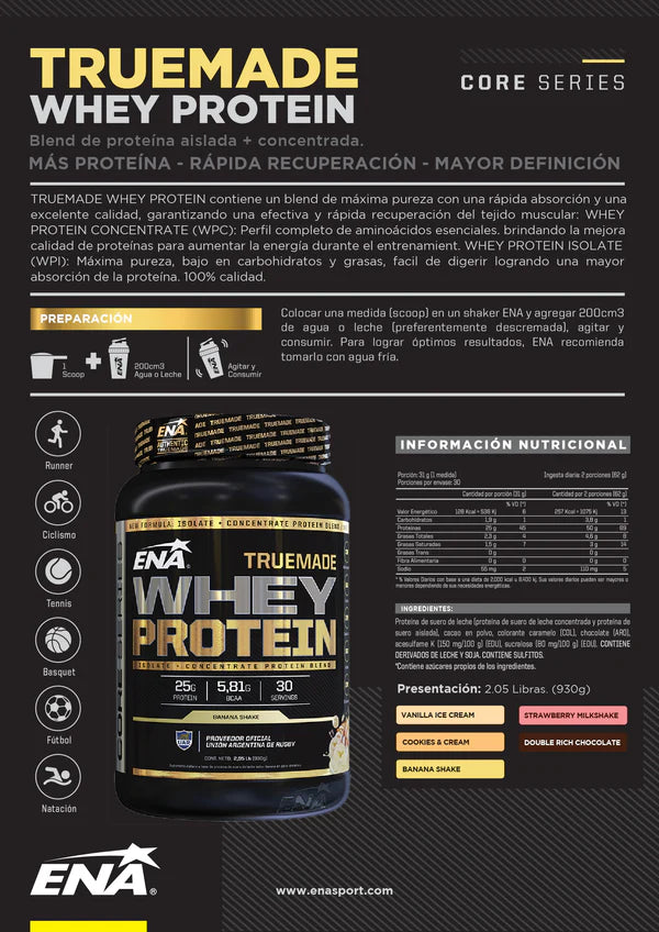 Whey Protein Truemade 2 Libras | ENA Sport