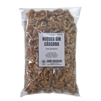 Nueces Peladas en Cuartos 500 Gramos | Odín Uruguay