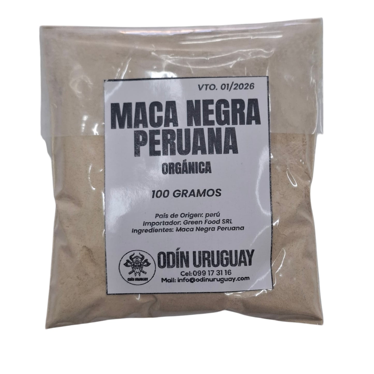 Maca Negra Peruana Orgánica | Odín Uruguay