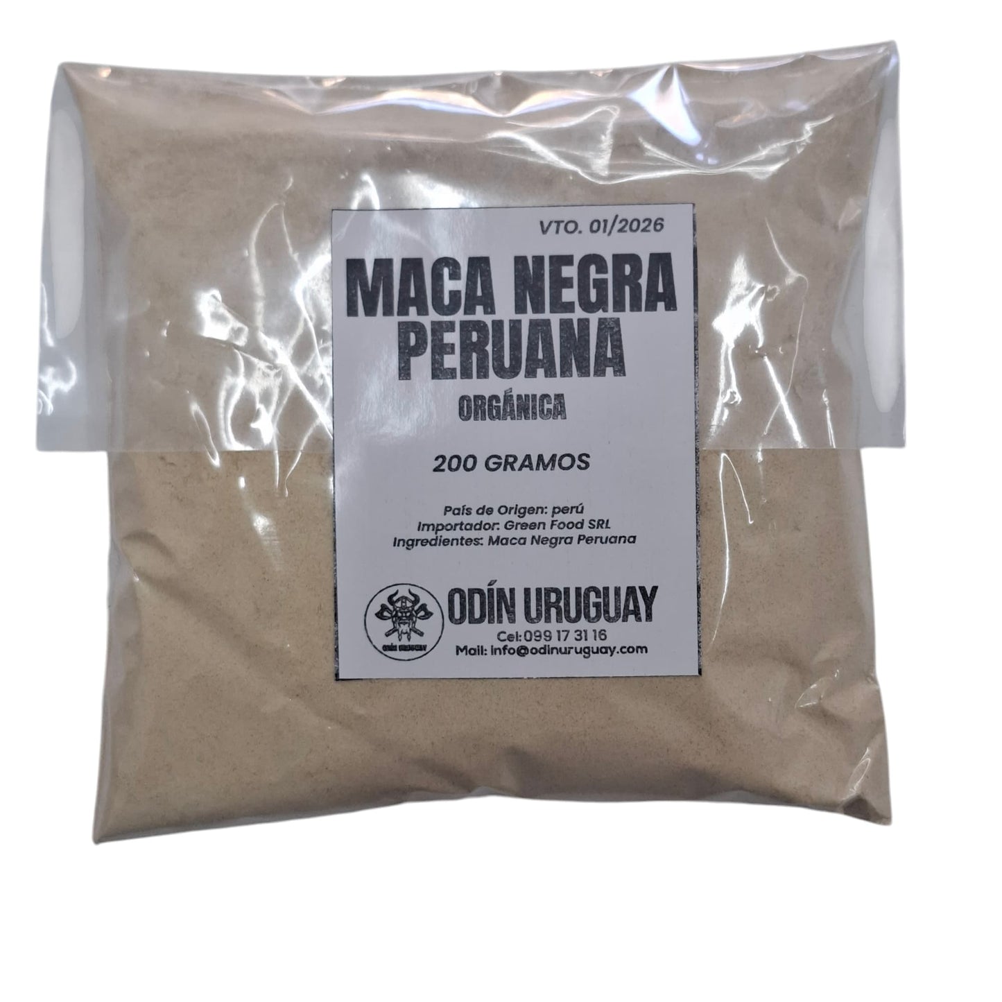 Maca Negra Peruana Orgánica | Odín Uruguay