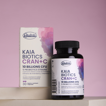 Kaia Probiótico Cranberry + Vitamina C 30 Cápsulas | Qualivits